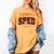 Sped Squad Team Special Education Teacher Halloween Women's Comfort Colors T-Shirt Mustard Sped Squad Team Special Education Teacher Halloween Women's Comfort Colors T-Shirt Mustard
