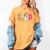 Sped Teacher Halloween Ghost Special Education Preppy Fall Women's Comfort Colors T-Shirt Mustard