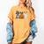 Spooky Ghost Boston Terrier Pumpkin Halloween Dog Lover Women's Comfort Colors T-Shirt Mustard