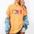 Spooky Halloween Teacher Para Counselor SPED Preppy Boo Kids Women's Comfort Colors T-Shirt Mustard
