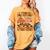 I Teach The Coolest Pumpkins In The Patch Teacher Halloween Women's Comfort Colors T-Shirt Mustard