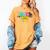 Teach Coquette Bow Teacher Back To School Happy First Day Women's Comfort Colors T-Shirt Mustard Teach Coquette Bow Teacher Back To School Happy First Day Women's Comfort Colors T-Shirt Mustard