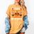 I Teach The Cutest Pumpkins In The Patch Halloween Teacher Women's Comfort Colors T-Shirt Mustard