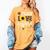 TEACH LOVE INSPIRE Teacher Sunflower Appreciation Women's Comfort Colors T-Shirt Mustard TEACH LOVE INSPIRE Teacher Sunflower Appreciation Women's Comfort Colors T-Shirt Mustard