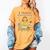 I Teach In My Pajamas Crayon Home School Teacher PJs Women's Comfort Colors T-Shirt Mustard