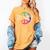 Teach Peace For Teachers And Educators Counselor Women's Comfort Colors T-Shirt Mustard