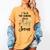 I Teach Tiny Humans About Jesus Sunday School Teacher Women's Comfort Colors T-Shirt Mustard