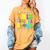 This Teacher 80s 90s Teachers's Day Glows Last Day Of School Women's Comfort Colors T-Shirt Mustard