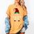 Teacher Gnome Xmas Family Matching Plaid Christmas Gnomes Women's Comfort Colors T-Shirt Mustard