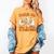 Teacher Halloween Trick Or Teach Retro Groovy Floral Ghost Women's Comfort Colors T-Shirt Mustard Teacher Halloween Trick Or Teach Retro Groovy Floral Ghost Women's Comfort Colors T-Shirt Mustard