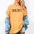 Teacher Thanksgiving Women Autumn Fall Halloween Pumpkin Tee Women's Comfort Colors T-Shirt Mustard