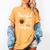 Teachers Thanksgiving Thankful For My Little Turkeys Women's Comfort Colors T-Shirt Mustard Teachers Thanksgiving Thankful For My Little Turkeys Women's Comfort Colors T-Shirt Mustard