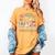 Teaching Future Leaders Teacher Back To School Cute Goose Women's Comfort Colors T-Shirt Mustard