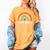 Team Pre-K Teacher Crew Squad Hello Back School Graduation Women's Comfort Colors T-Shirt Mustard