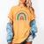 Technology Teacher Rainbow Appreciation Day Back To School For Men Women Women's Comfort Colors T-Shirt Mustard