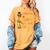 Thankful For My 4th Grade Turkey Thanksgiving Turkey Teacher Women's Comfort Colors T-Shirt Mustard Thankful For My 4th Grade Turkey Thanksgiving Turkey Teacher Women's Comfort Colors T-Shirt Mustard