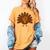 Thanksgiving Math Teacher Math Symbol Men Women Girls Kids Women's Comfort Colors T-Shirt Mustard