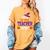 Tired Teacher Costume For Halloween Teachers Women's Comfort Colors T-Shirt Mustard Tired Teacher Costume For Halloween Teachers Women's Comfort Colors T-Shirt Mustard