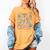 The Tired Teachers Department Retro Groovy Back To School Women's Comfort Colors T-Shirt Mustard The Tired Teachers Department Retro Groovy Back To School Women's Comfort Colors T-Shirt Mustard