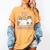 TK Boo Crew Retro Groovy Halloween Floral Ghost TK Teacher Women's Comfort Colors T-Shirt Mustard TK Boo Crew Retro Groovy Halloween Floral Ghost TK Teacher Women's Comfort Colors T-Shirt Mustard