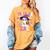 Trick Or Teach Teacher Ghost Teaching Fun Halloween Teacher Women's Comfort Colors T-Shirt Mustard