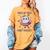 Trick Or Treat Point Your Feet Halloween Ghost Dance Teacher Women's Comfort Colors T-Shirt Mustard