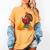 Turkey Reading Books Fall Thanksgiving Teacher Book Women's Comfort Colors T-Shirt Mustard