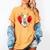 Valentine's Day Boston Terrier Dog Women's Comfort Colors T-Shirt Mustard