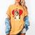 Valentine's Day Boston Terrier Heart Women's Comfort Colors T-Shirt Mustard