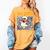 Van Ghost Art Teacher Halloween Van Gogh Starry Night Women's Comfort Colors T-Shirt Mustard Van Ghost Art Teacher Halloween Van Gogh Starry Night Women's Comfort Colors T-Shirt Mustard