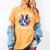 Watercolor Floral Boston Terrier Mama Dog Lover Mother's Day For Men Women Girls Kids Women's Comfort Colors T-Shirt Mustard