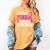 I Wear Pink For My Teacher Breast Cancer Awareness Women's Comfort Colors T-Shirt Mustard