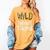 Wild About Teaching Teacher Student First Day Of School Women's Comfort Colors T-Shirt Mustard Wild About Teaching Teacher Student First Day Of School Women's Comfort Colors T-Shirt Mustard