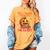 Will Trade Students For Candy Teacher Cute Halloween Pumpkin Women's Comfort Colors T-Shirt Mustard Will Trade Students For Candy Teacher Cute Halloween Pumpkin Women's Comfort Colors T-Shirt Mustard