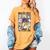 Women Halloween The Teacher Tour Ghosts Pencil Pumpkins Women's Comfort Colors T-Shirt Mustard Women Halloween The Teacher Tour Ghosts Pencil Pumpkins Women's Comfort Colors T-Shirt Mustard