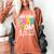 100th Day Of School Get Your Cray On Teacher Women's Comfort Colors T-Shirt Yam
