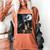 Boston Terrier Selfie Full Moon Flying Witch Halloween Dog Women's Comfort Colors T-Shirt Yam