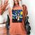 Boston Terrier Starry Night Van Gogh Art Women's Comfort Colors T-Shirt Yam