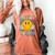 Let's Learn Today Smile Face Back To School For Teacher Kids Women's Comfort Colors T-Shirt Yam