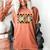 Teacher Appreciation Boho Floral Leopard Checkered Women's Comfort Colors T-Shirt Yam
