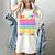50 Days Of School Hearts Teacher Happy 50th Day Of School Women's Comfort Colors T-Shirt Ivory