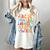 Alphabet A-Z ABC Kids Back To School Pre K Teachers Women's Comfort Colors T-Shirt Ivory