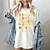 Alphabet Turkey Thanksgiving Costume Preschool Teacher Men Women Women's Comfort Colors T-Shirt Ivory