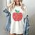 Apple Dot Pattern Art Teacher Appreciation Men Women Humor Women's Comfort Colors T-Shirt Ivory Apple Dot Pattern Art Teacher Appreciation Men Women Humor Women's Comfort Colors T-Shirt Ivory