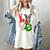 Boston Terrier Christmas Tree Lights Santa Dog Xmas For Men Women Kids Women's Comfort Colors T-Shirt Ivory