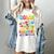 Color The World With Kindness Teachers Back To School Women's Comfort Colors T-Shirt Ivory Color The World With Kindness Teachers Back To School Women's Comfort Colors T-Shirt Ivory