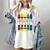 Colorful Crayon Kindergarten Team Tee For Teachers Students Men Women Kids Women's Comfort Colors T-Shirt Ivory