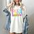 Colorful PARA Teacher Paraprofessional Cute Pencil Women's Comfort Colors T-Shirt Ivory Colorful PARA Teacher Paraprofessional Cute Pencil Women's Comfort Colors T-Shirt Ivory