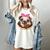 Cute Pug Shirt Donut Girls Dog Women's Comfort Colors T-Shirt Ivory