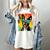 Dog Boston Terrier Hawaiian Women's Comfort Colors T-Shirt Ivory